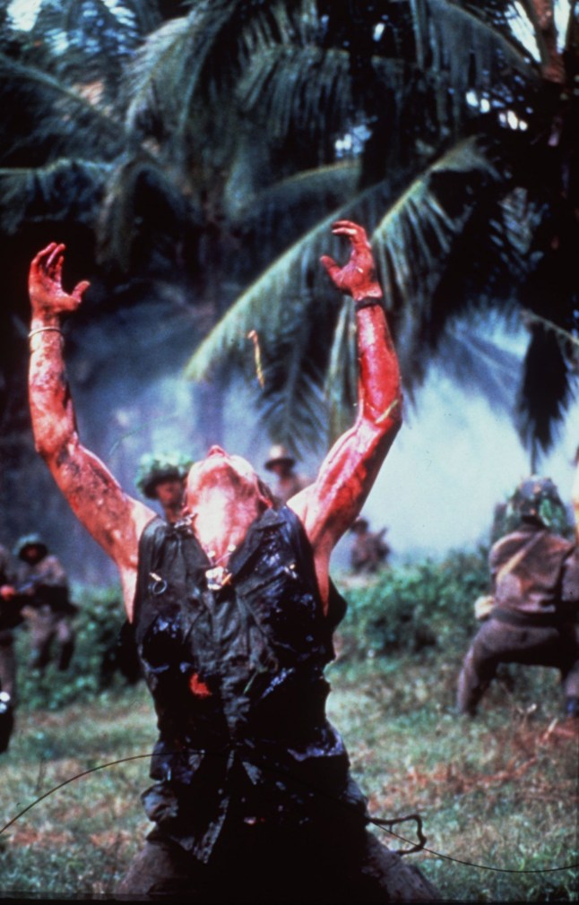 1986 Film 'Platoon' ....starring Willem Dafoe.