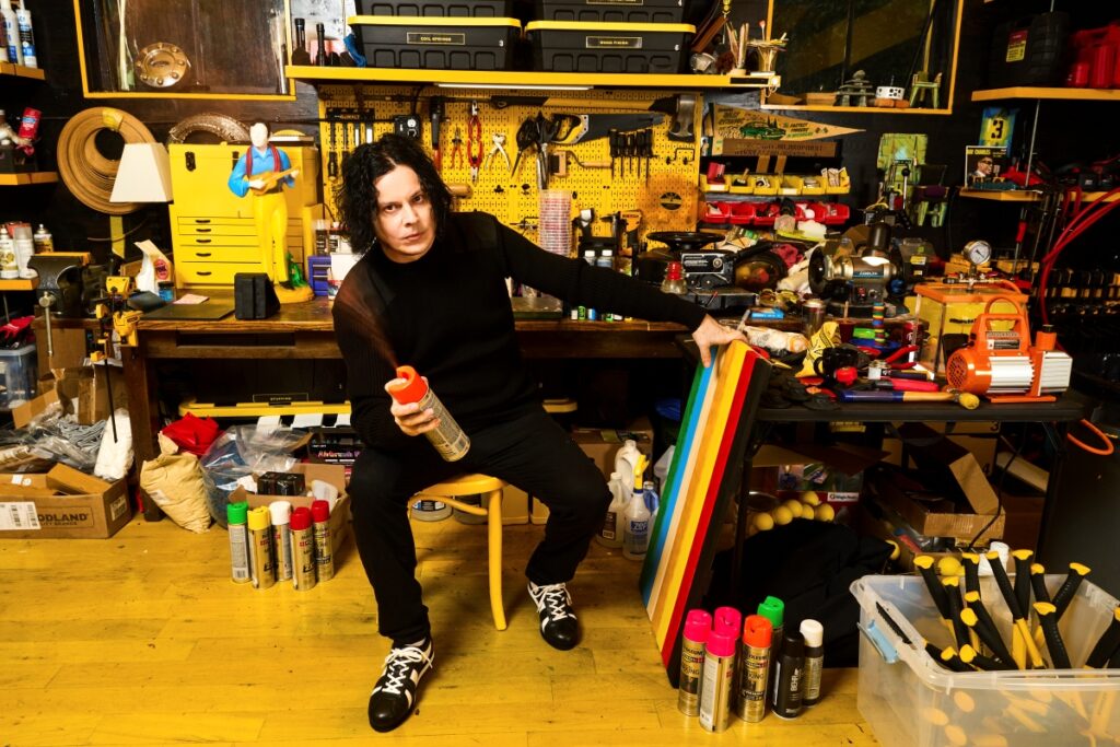 Jack White at his art studio ahead of debut exhibition in London