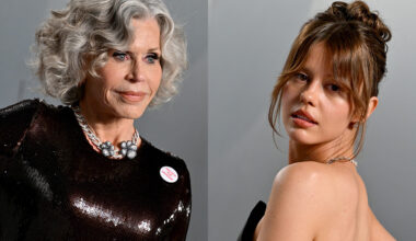 Jane Fonda and Mia Goth Vanity Fair Party Lighting