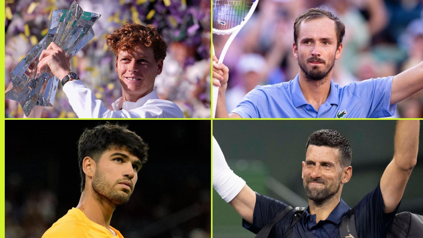 Carlos Alcaraz knocked off No 1 spot in the tennis rankings as Daniil Medvedev shoots up