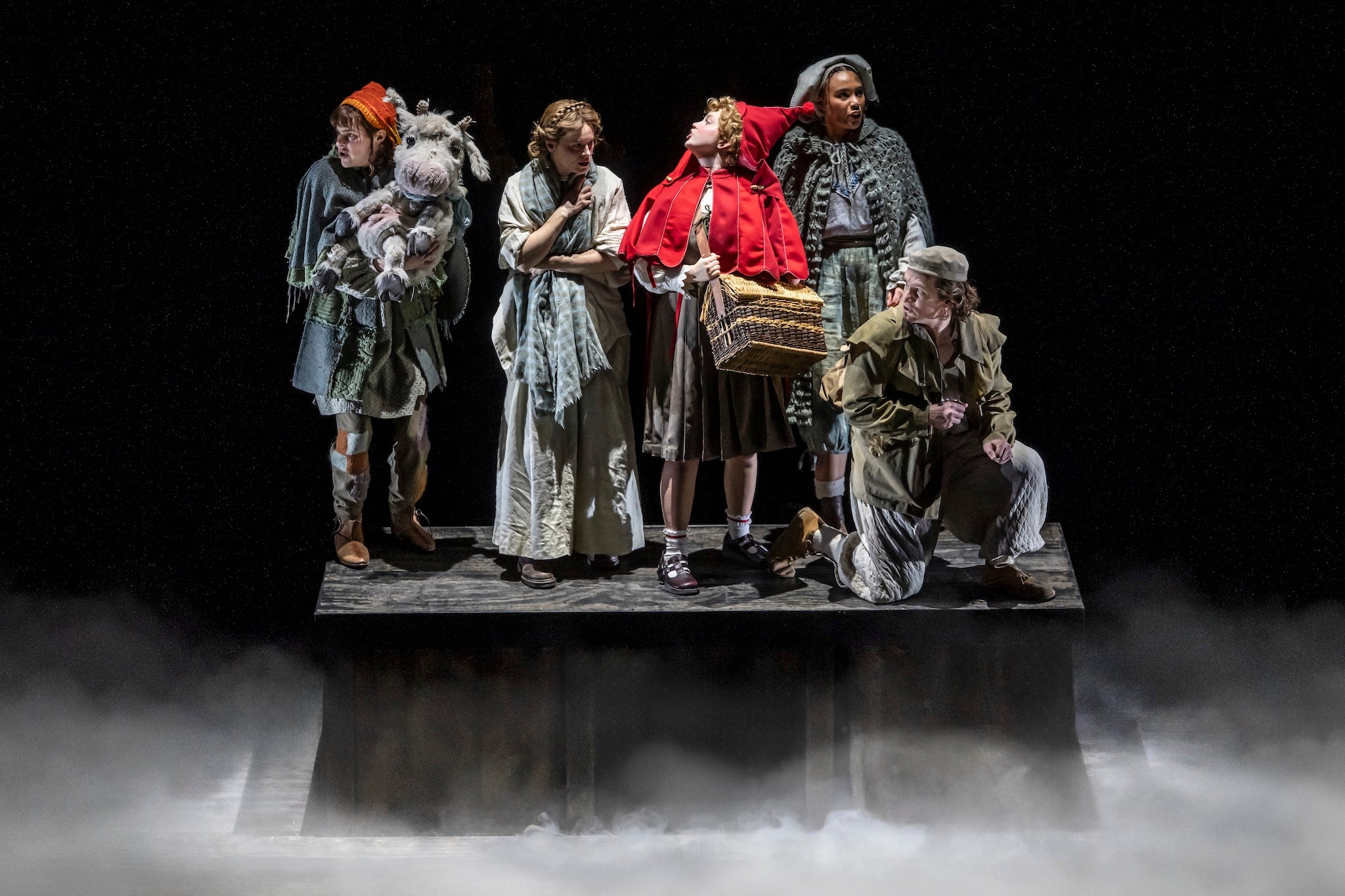 The revival of Sondheim’s ‘Into the Woods’ at Bridge Theatre is the night’s other big contender