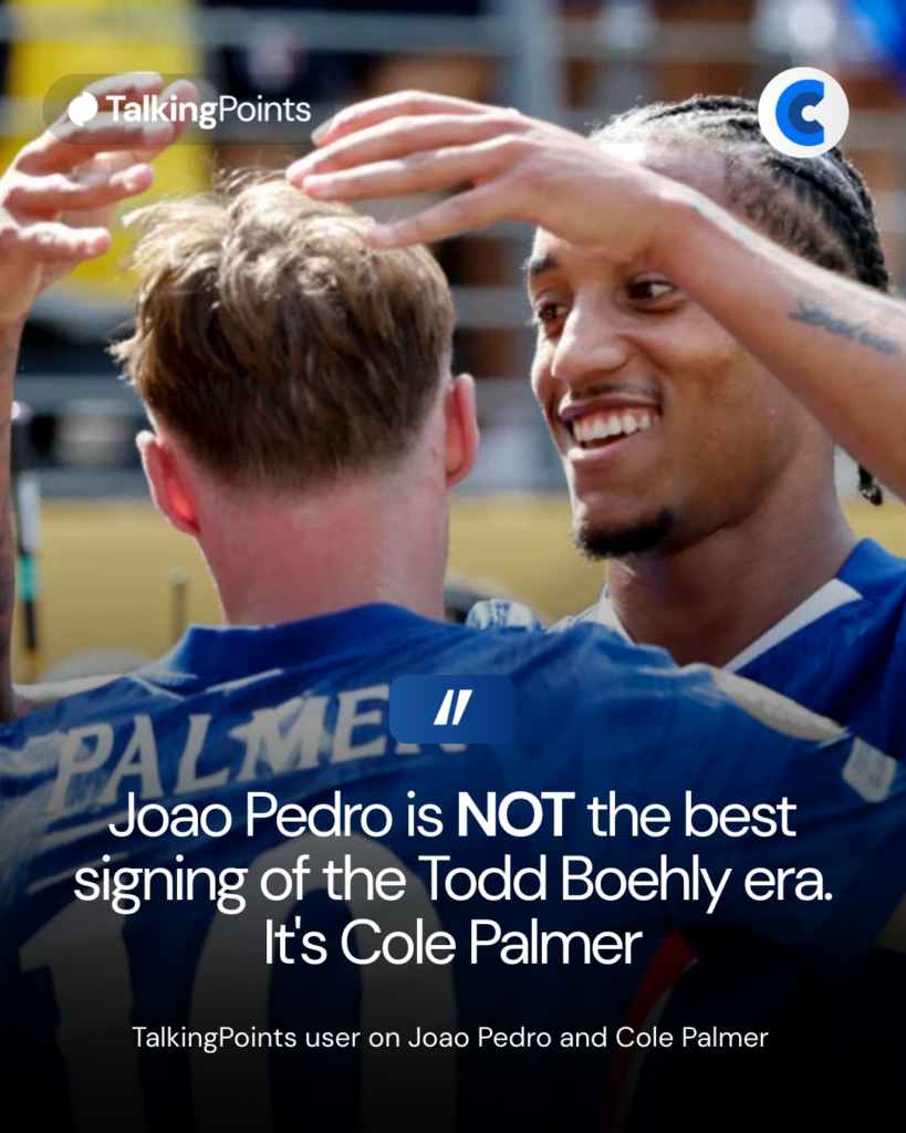 Joao Pedro and Cole Palmer
