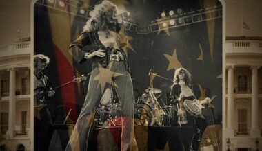 When Led Zeppelin boomed from the roof of the White House