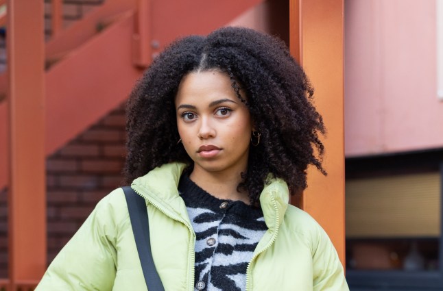 Kathleen-Angel poses in a new Hollyoaks photo