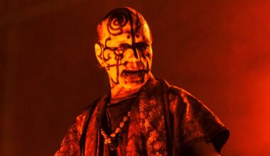 Attila Csihar of Mayhem performs at The UC Theatre Taube Family Music Hall on April 09, 2025 in Berkeley, California