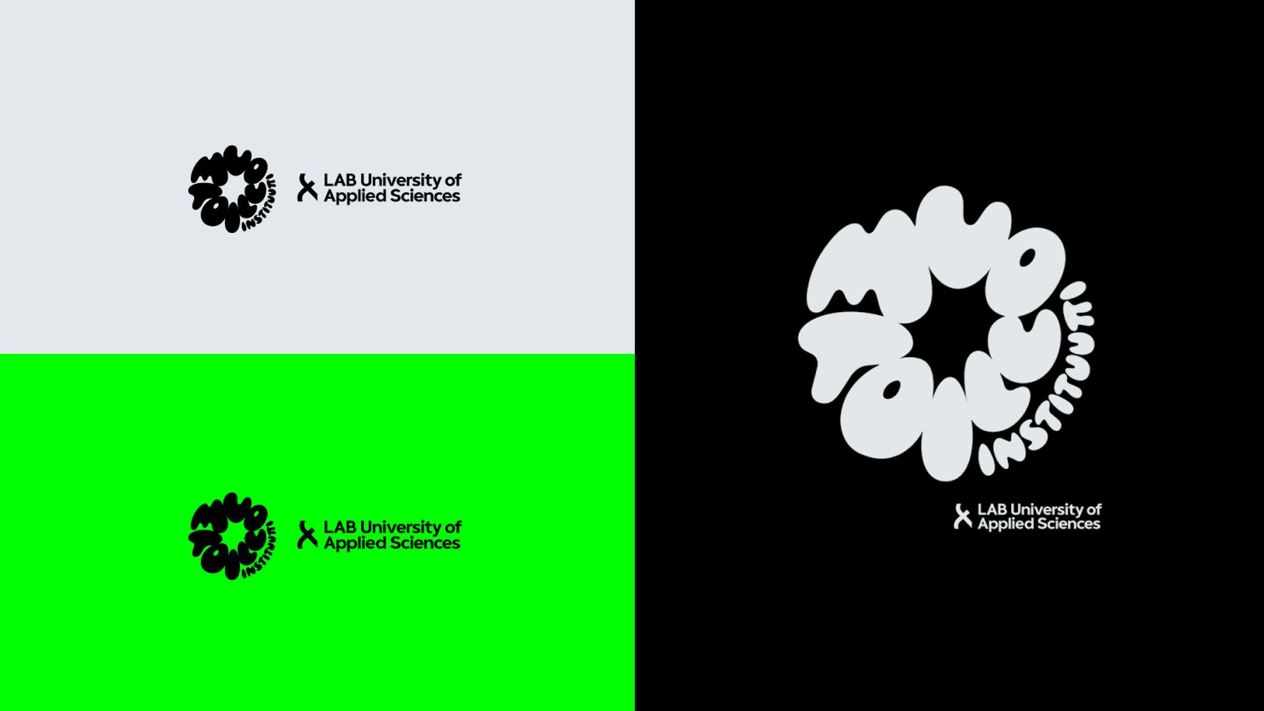 LAB Institute of Design and Fine Arts logos