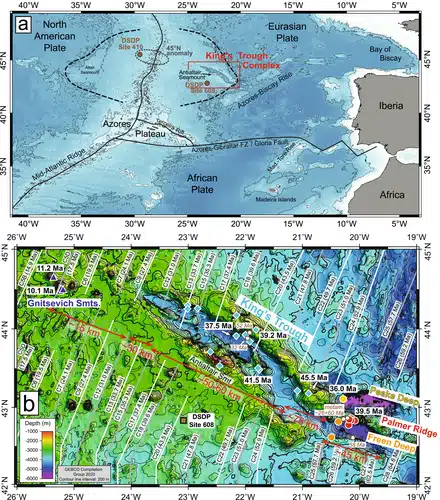 Location And Structural Map Of The King’s Trough Complex In The North Atlantic