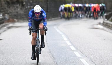 ISOLA, FRANCE - MARCH 14: Tim Marsman of Netherlands and Team Alpecin-Premier Tech attacks during the 84th Paris-Nice 2026, Stage 7 a 47km stage from Pont Louis Nucera to Isola 855m / Stage shortened due to adverse weather conditions / #UCIWT / on March 14, 2026 in Isola, France. (Photo by Szymon Gruchalski/Getty Images)