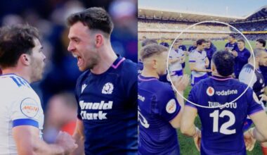 Antoine Dupont and Ben White had afters following in-game spat