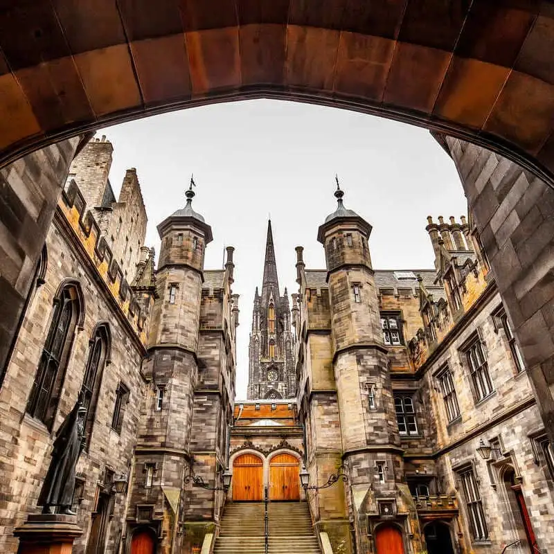 Old Town In Edinburgh, Scotland, United Kingdom