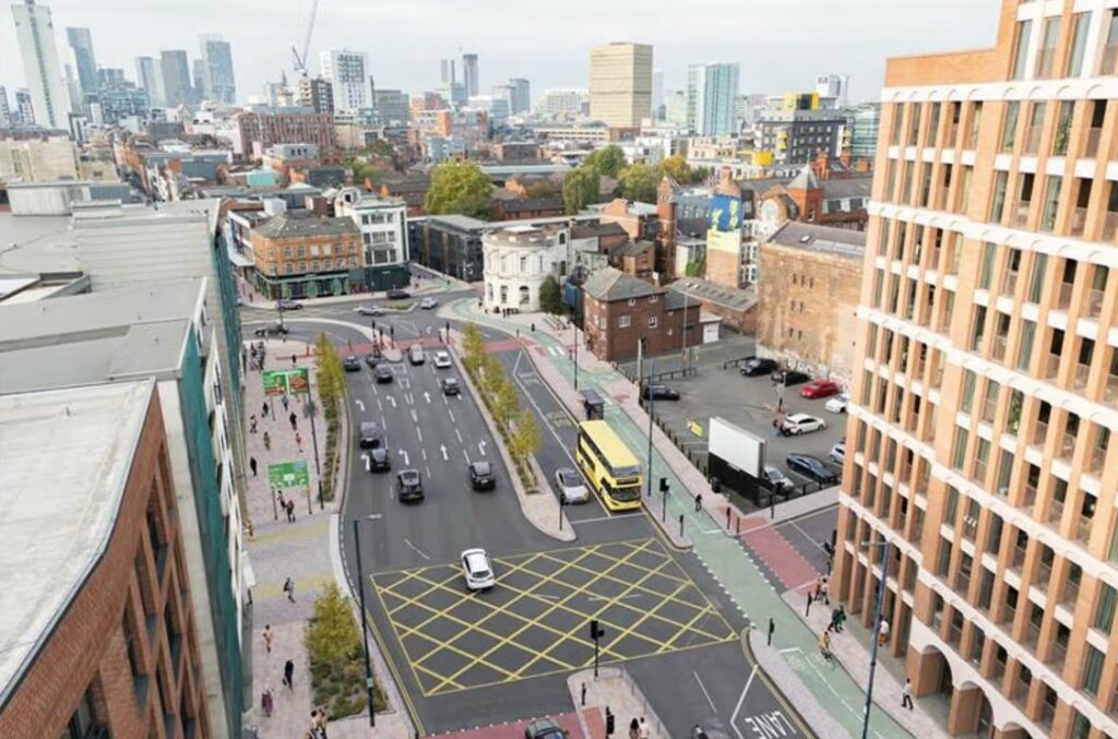 Oldham Road cycle lane plans, Manchester 3