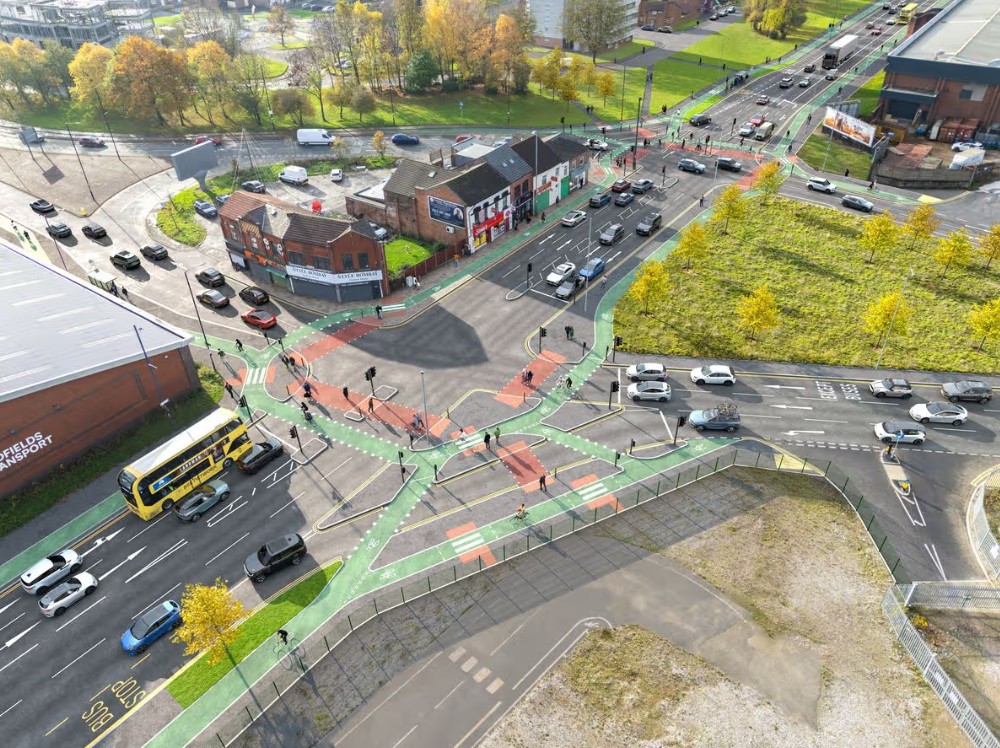 Oldham Road cycle lane plans, Manchester