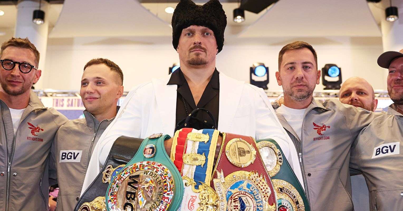 Oleksandr Usyk’s team address uncertainty over unified titles ahead of Verhoeven fight