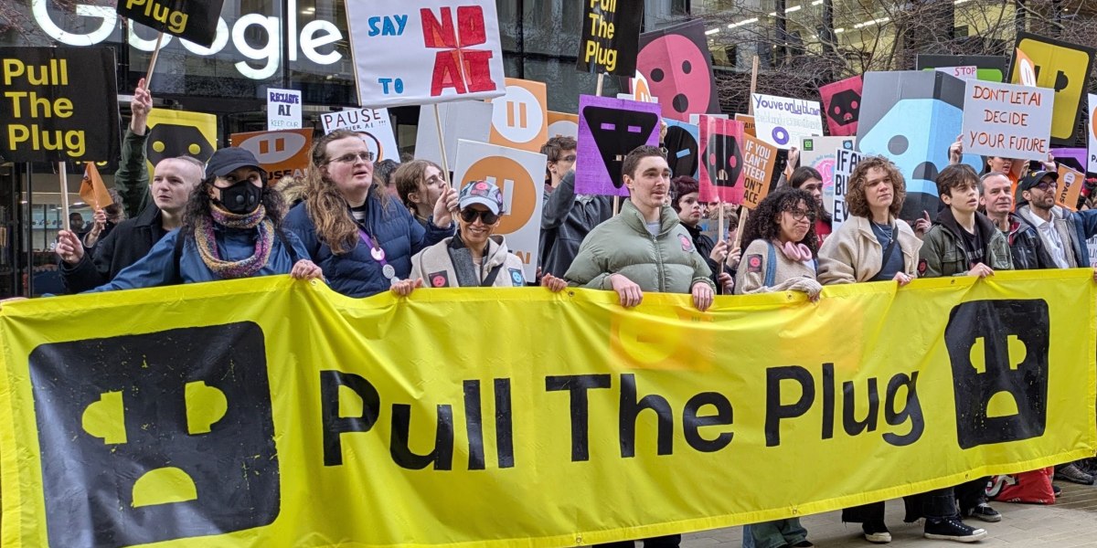 I checked out one of the biggest anti-AI protests ever