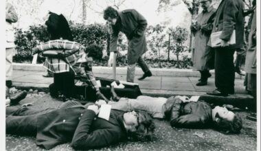 Spot yours truly - the 18-year-old protesting the Vietnam War