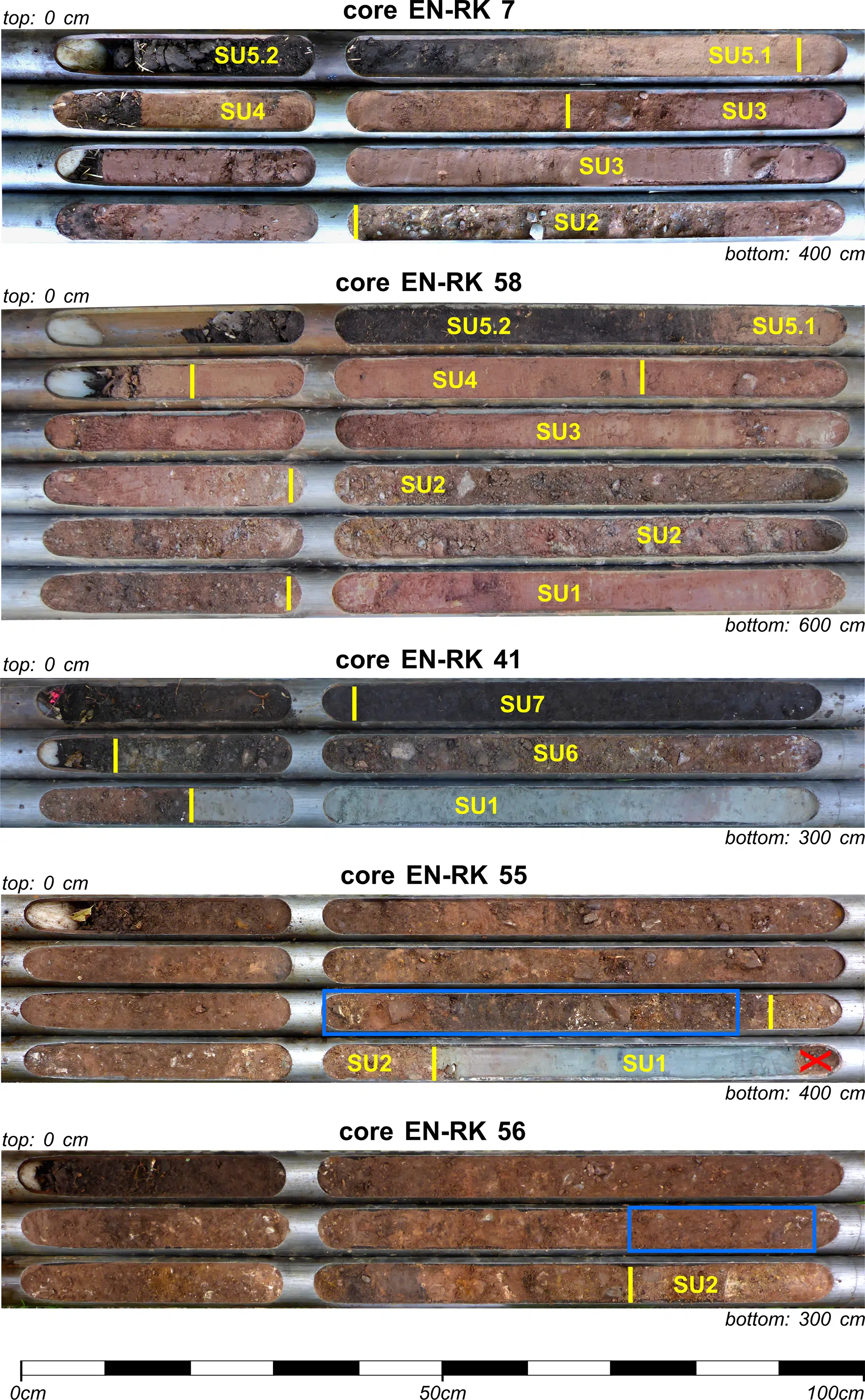 Photographic Documentation Of Typical Core Sampling Sequences.