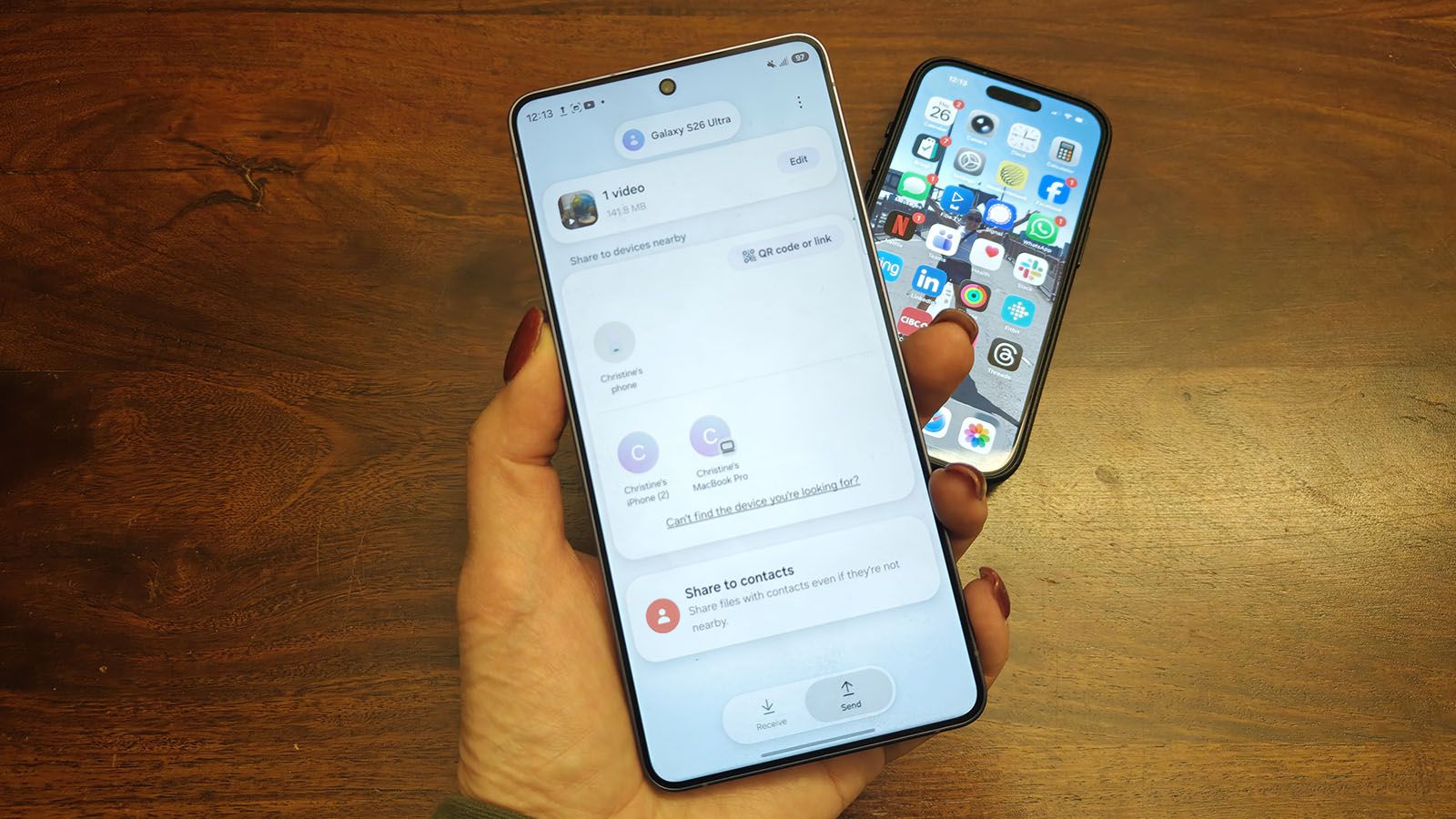 Samsung Galaxy S26 series AirDrop