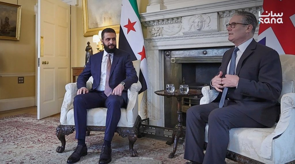 President al-Sharaa meets UK Prime Minister to discuss boosting relations