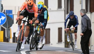 MOMBAROCCIO, ITALY - MARCH 13: Filippo Ganna of Italy and Team INEOS Grenadiers competes during the 61st Tirreno-Adriatico 2026, Stage 5 a 184km stage from Marotta-Mondolfo to Mombaroccio 309m / #UCIWT / on March 13, 2026 in Mombaroccio, Italy. (Photo by Tim de Waele/Getty Images)