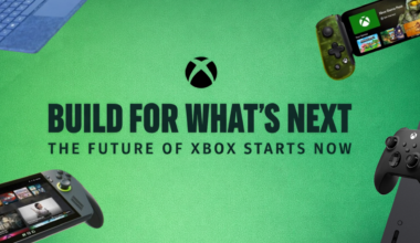 Recreation of build what's next for Xbox slogan