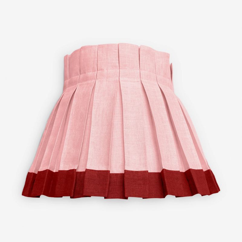 pink and red lampshade