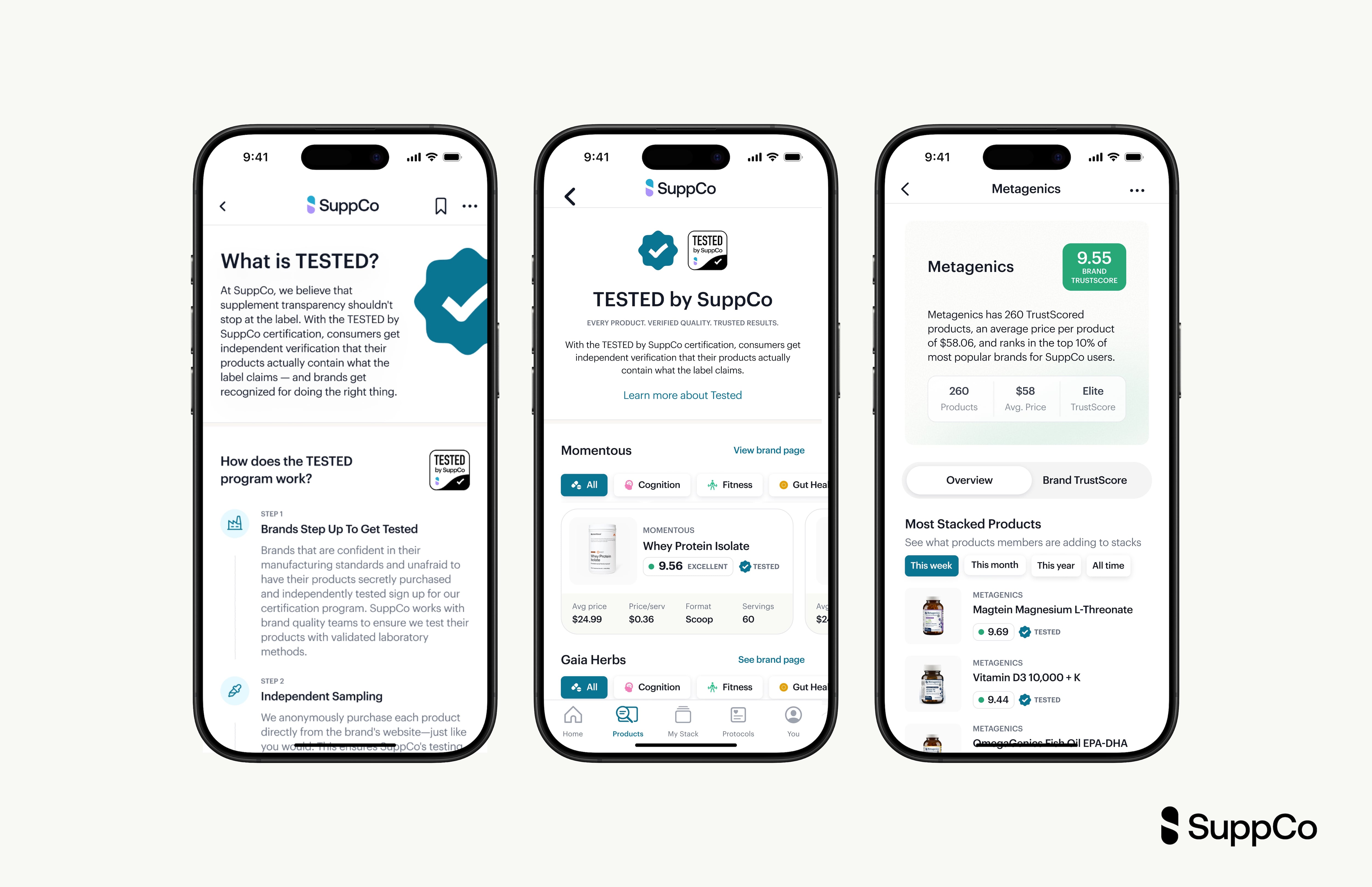 Image of the TESTED program on a cell phone