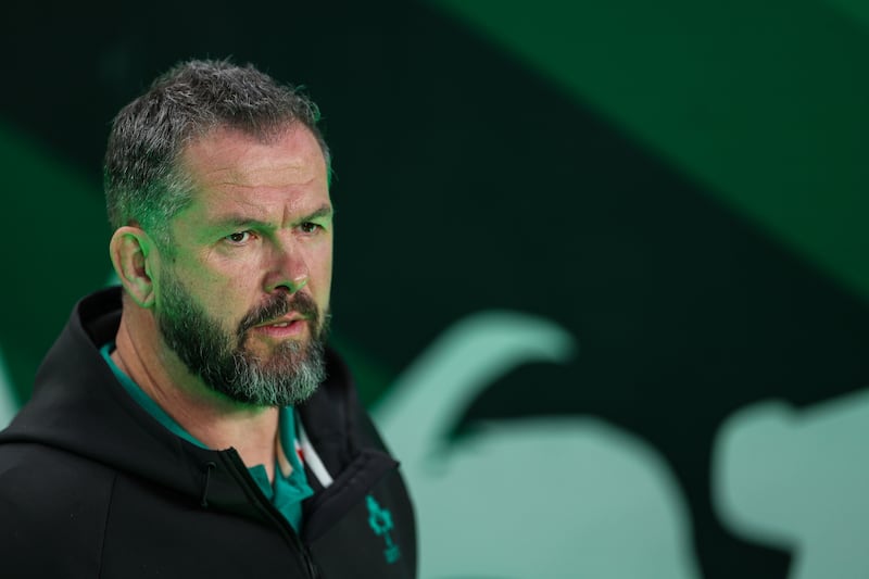 Ireland's head coach Andy Farrell. Photograph: Ben Brady/Inpho