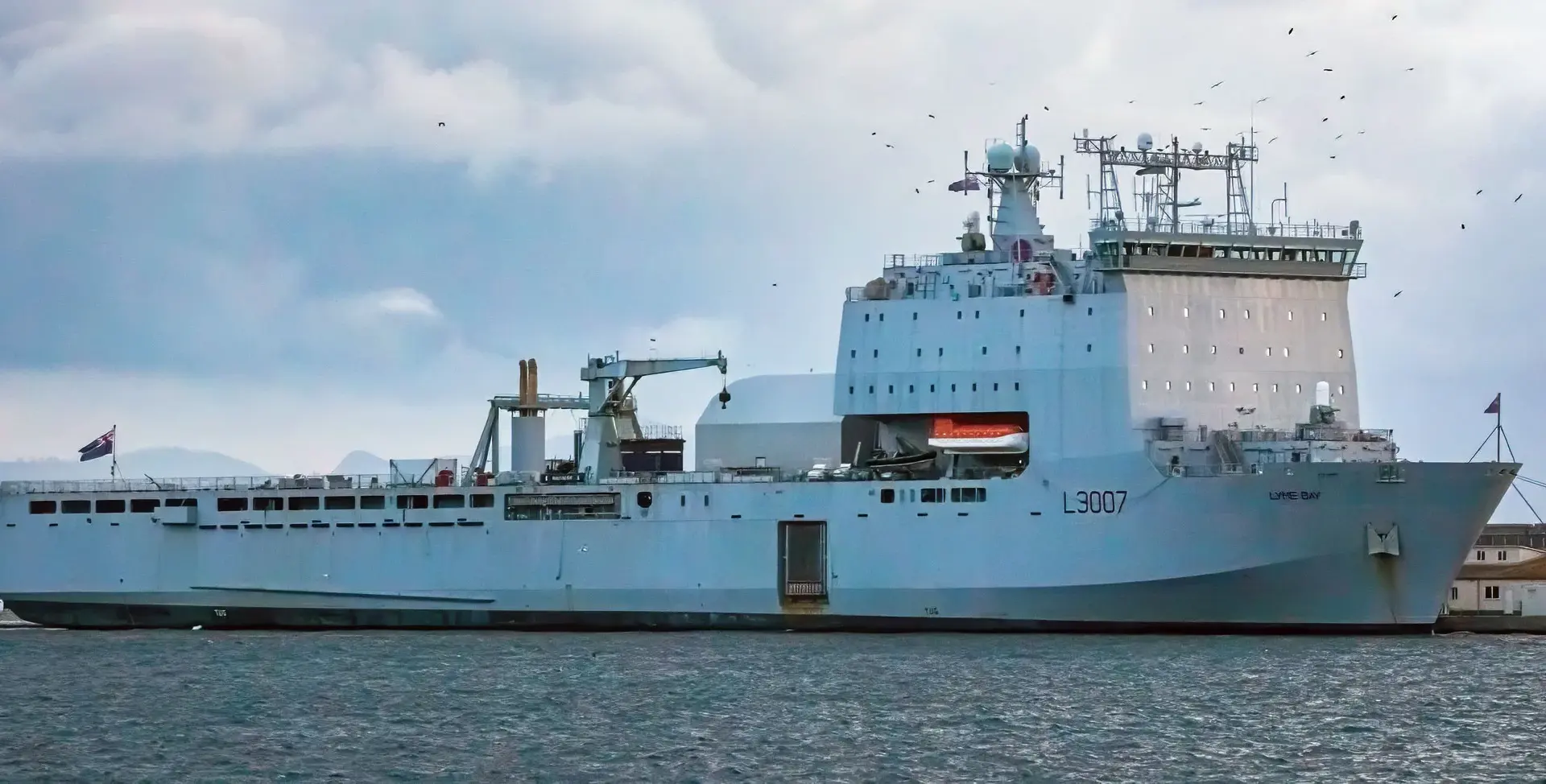 RFA Lyme Bay made ready for possible deployment to Eastern Mediterranean
