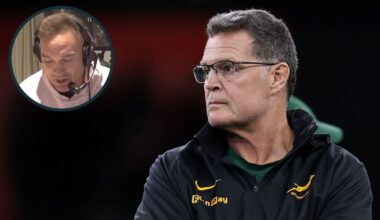 Rassie Erasmus 'like an American gangster' at World Rugby event
