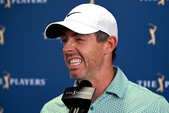  Rory McIlroy speaks to the media
