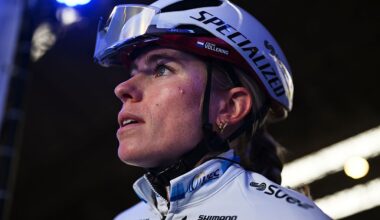 GHENT, BELGIUM - FEBRUARY 28: Demi Vollering of Netherlands and Team FDJ United - SUEZ prior to the 21st Omloop Het Nieuwsblad 2026, Women&amp;apos;s Elite a 137.2km one day race from Ghent to Ninove / #UCIWWT / on February 28, 2026 in Ghent, Belgium. (Photo by Luc Claessen/Getty Images)