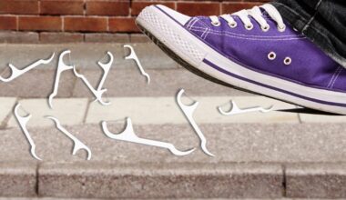 What's with the used floss picks appearing all over Britain's streets?