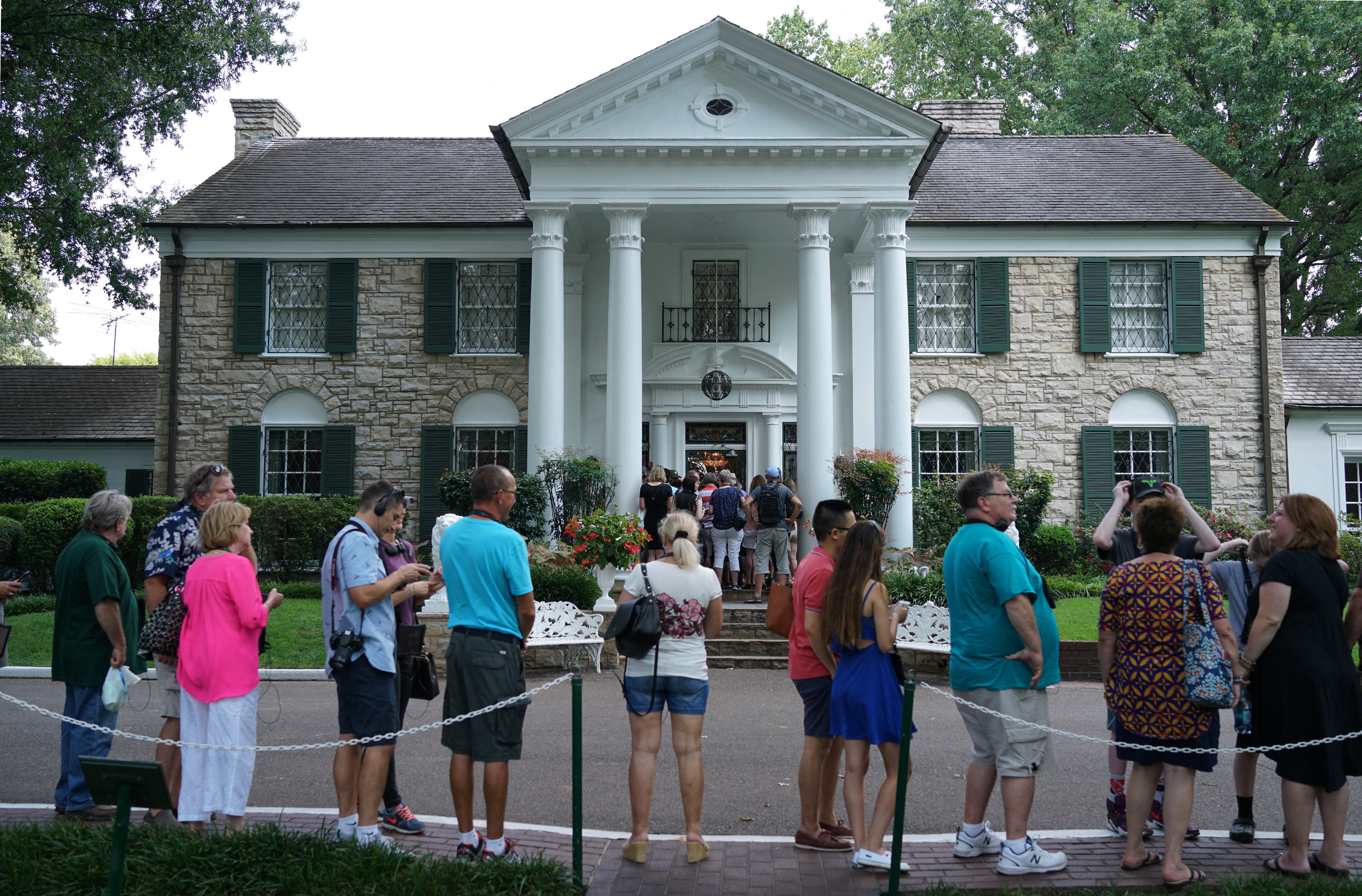Graceland, one of the most popular tourist attractions in the U.S., is a few miles from where Trump’s roundtable event with law enforcement took place