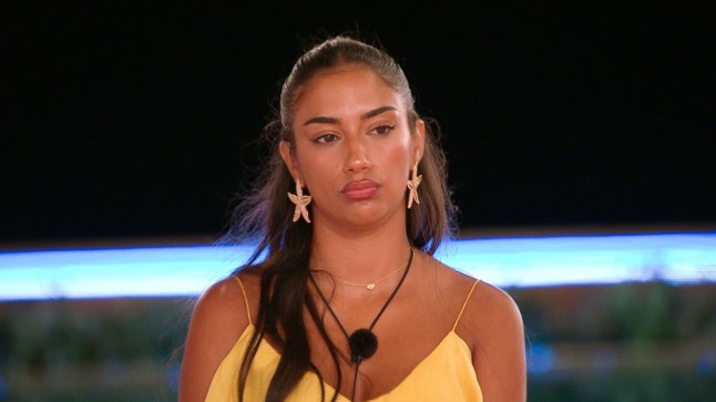Editorial Use Only. No Merchandising. No Commercial Use. Mandatory Credit: Photo by ITV/Shutterstock (15376839m) Shakira Khan 'Love Island' TV Show, Series 12, Episode 17, Mallorca, Spain - 27 Sep 2023