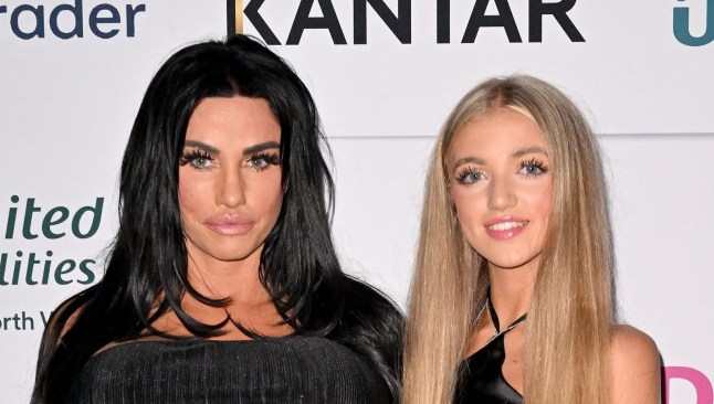 LIVERPOOL, ENGLAND - SEPTEMBER 15: Katie Price and Princess Andre attend the The National Diversity Awards 2023 at Liverpool Cathedral on September 15, 2023 in Liverpool, England. (Photo by Anthony Devlin/Getty Images)