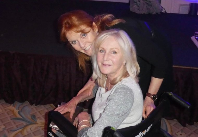 Sarah Ferguson with charity event planner Liz Brewer in 2017 (Photo: Supplied)