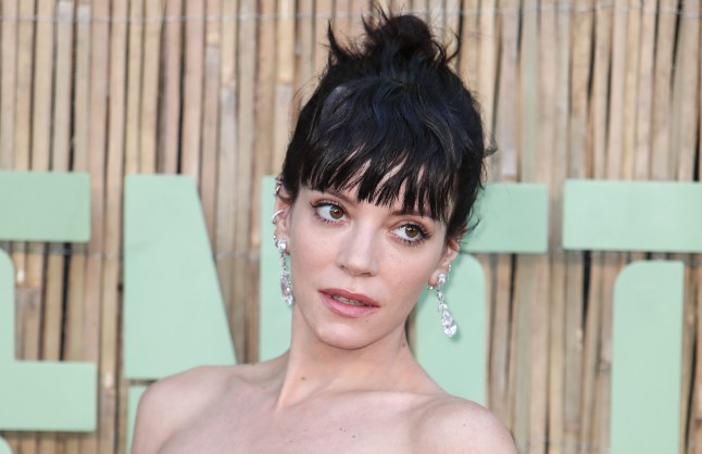 A close up of Lily Allen