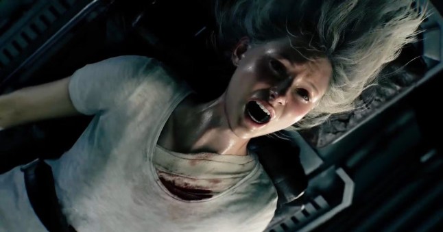 Grace upside down on a gurney in Resident Evil Requiem