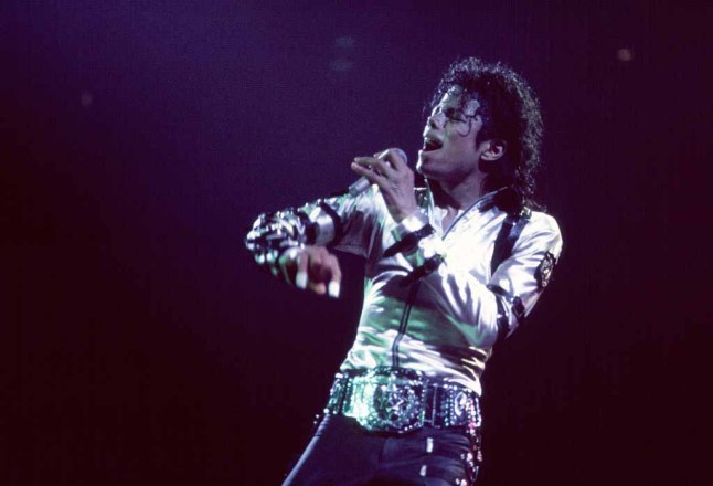 American Pop singer Michael Jackson (1958 - 2009) performs, during the 'Bad' tour, onstage at Madison Square Garden, New York, New York, March 5, 1988. (Photo by Gary Gershoff/Getty Images)