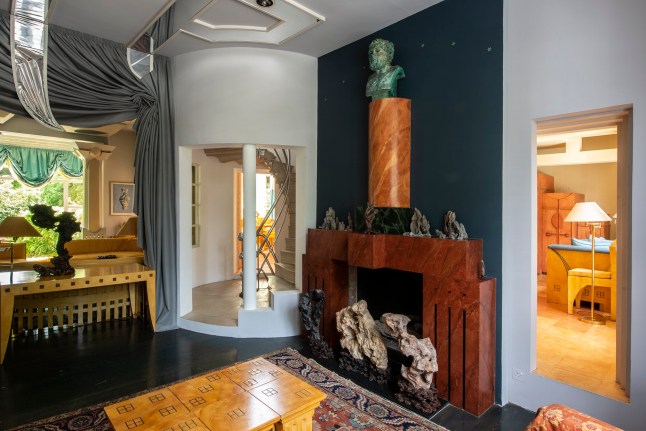 The Winter Room has a fireplace designed by Michael Graves with Celia Scott?s bust of Hephaestus looking over the room with Chinese Scholar?s Rocks solid dynamics replacing the fire?s flames. The view shows the layering of space with glimpses into the Spring, Summer and Autumn rooms. Picture: Sue Barr