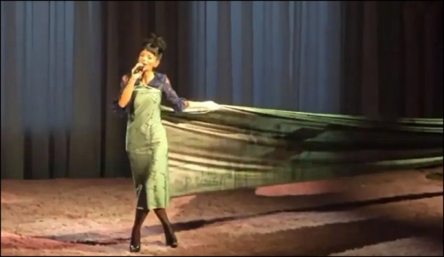 Lily Allen receipts dress