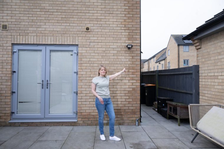 Louise O???Riodran from Dunstable, Bedfordshire. Louise lives in the Kaleidoscope development built by Linden Homes and has had a nightmare with her new build from hell. Picture by Damien McFadden: 07968 308252