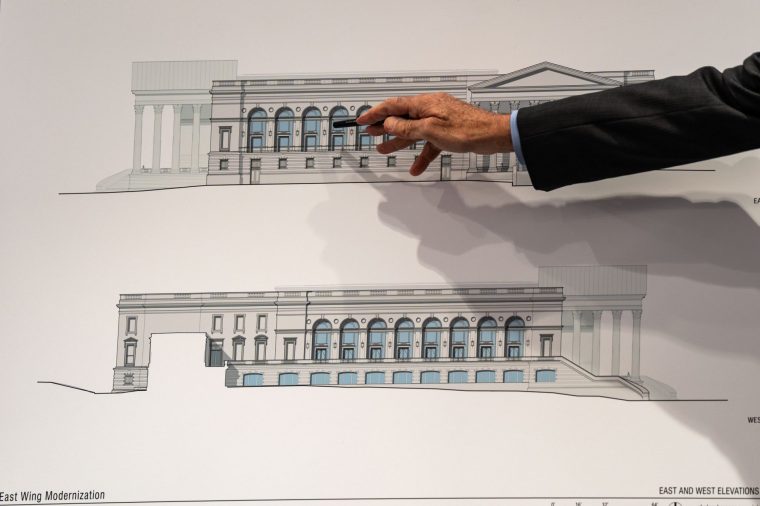 According to the White House, the 8,270 square meter expansion is to add further capacity for formal events (Photo: Kent Nishimura/Bloomberg/Getty Images