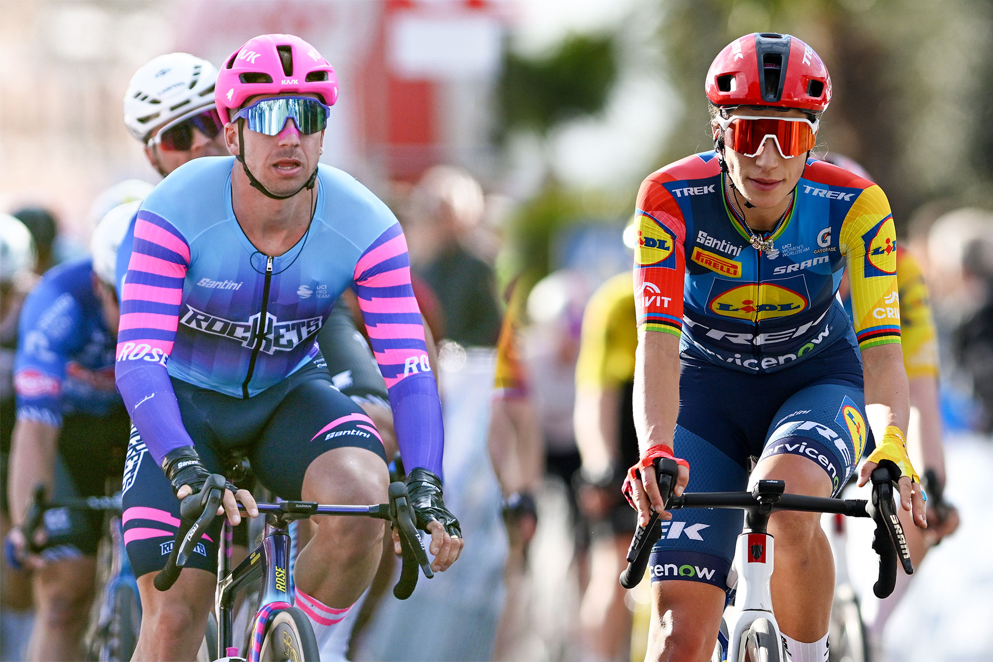 Dylan Groenewegen (Unibet Rose Rockets) and Elisa Balsamo (Lidl-Trek) are among the contenders for the 2026 Ronde Van Brugge
