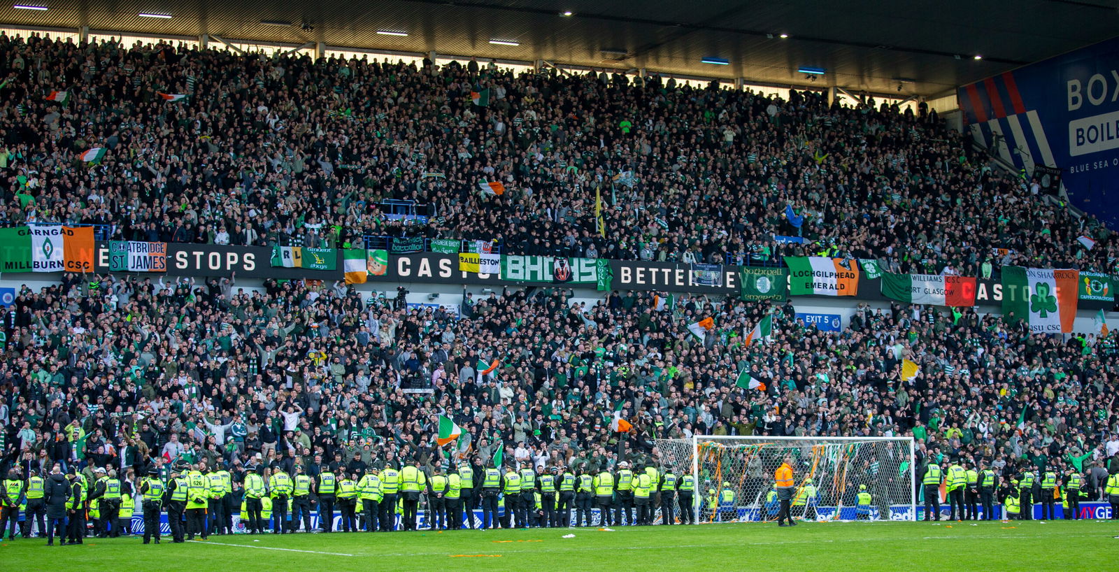 Celtic FC fans Ibrox Scottish Cup tie
