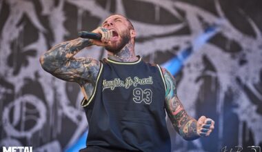 A photo of Alex Terrible playing with Slaughter To Prevail.