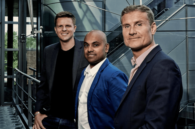 Jake Humphrey, Sunil Patel, David Coulthard