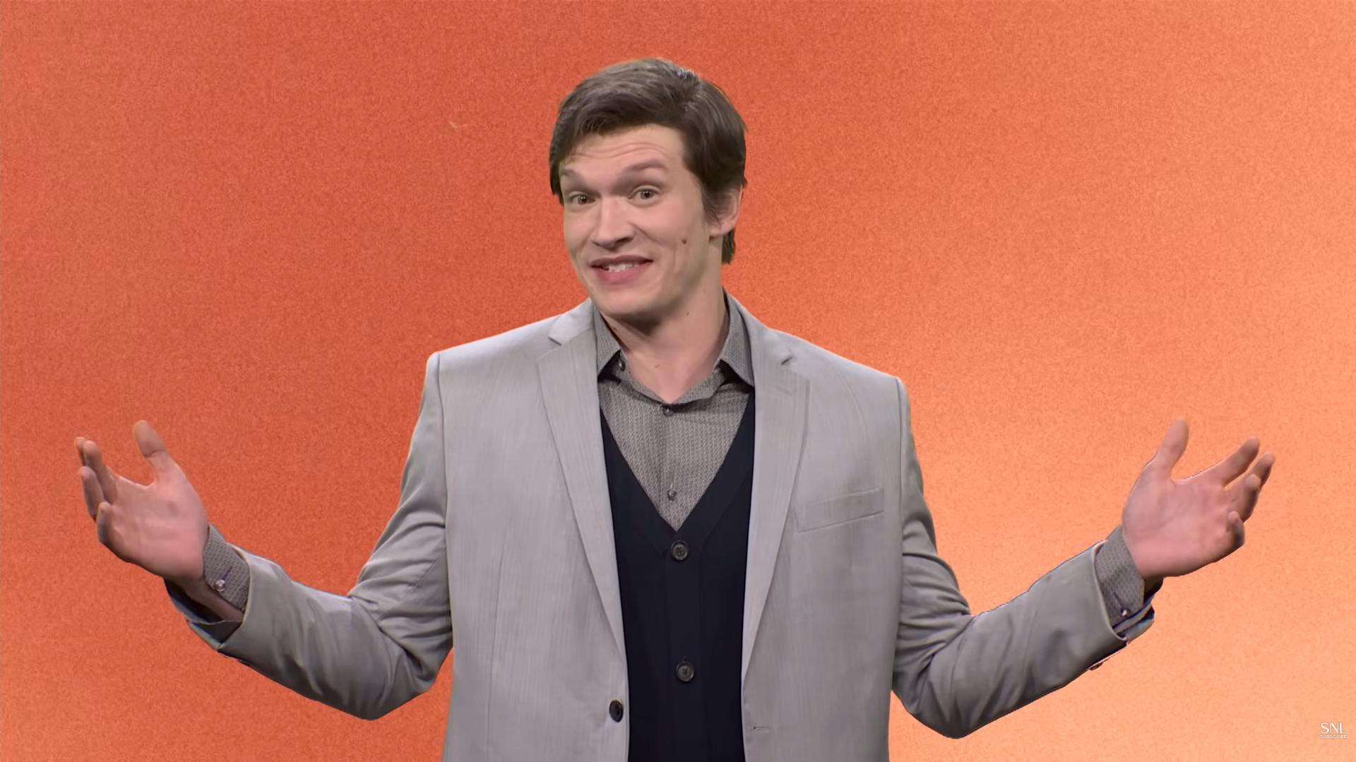 Guest host Connor Storrie as Armie Hammer in the recent controversial sketch