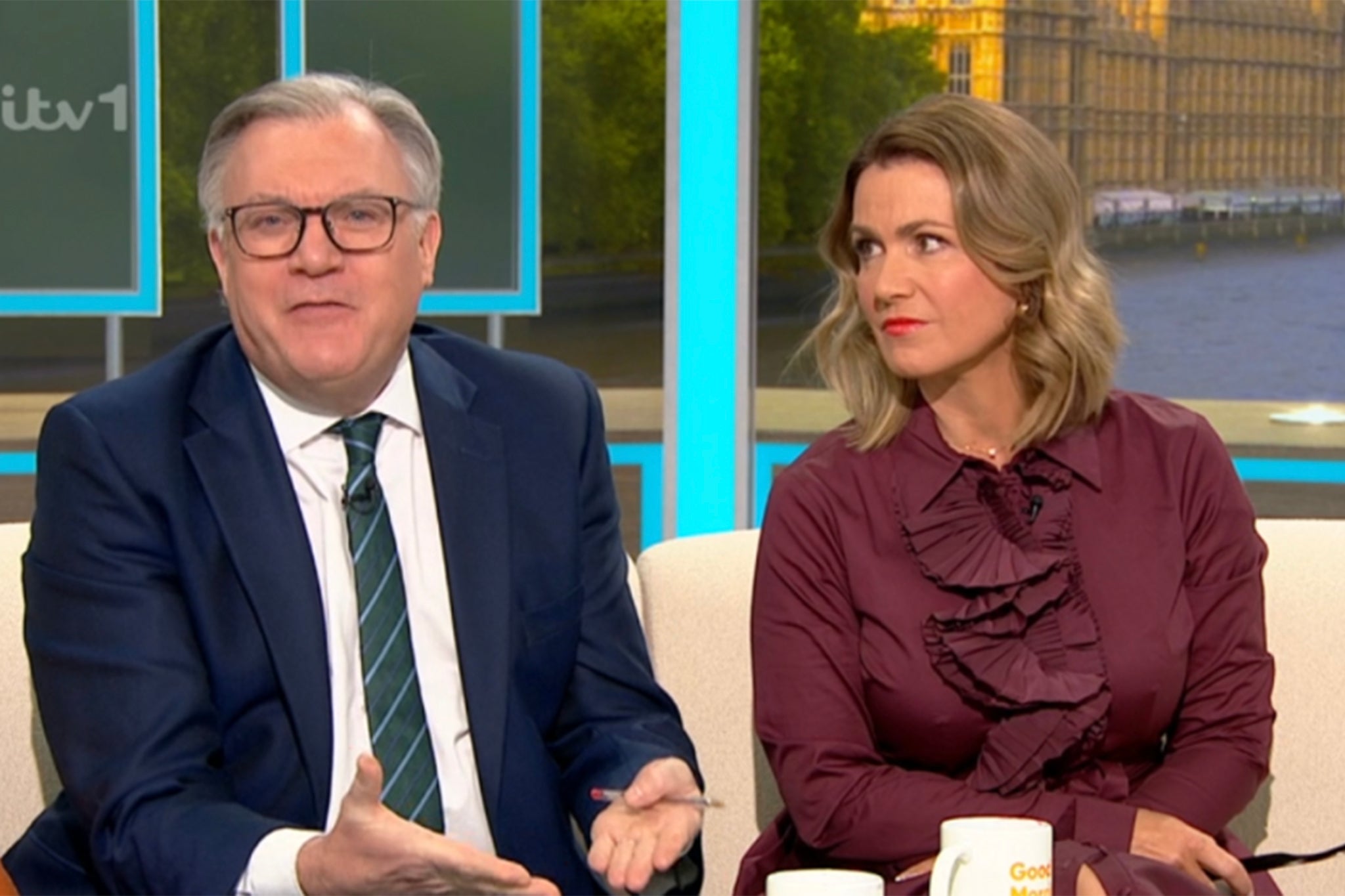 Ed Balls and Susanna Reid were forced to end ‘Good Morning Britain’ early