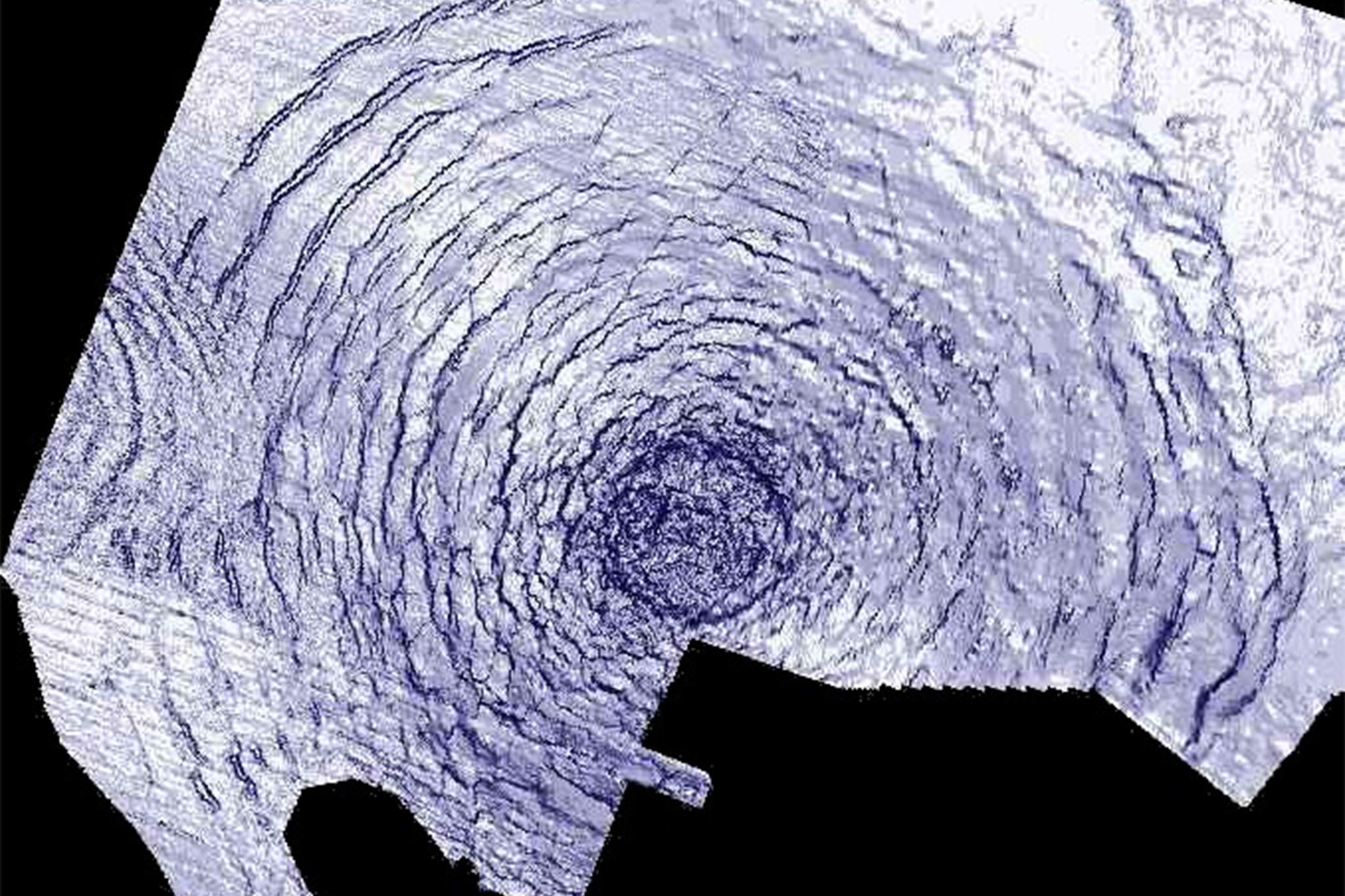 The Silverpit Crater lies around 700 metres beneath the southern North Sea seabed, roughly 80 miles off the coast of Yorkshire